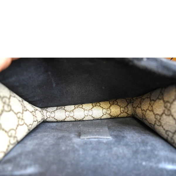 GUCCI Dionysus Mini GG Supreme Canvas Crossbody Bag Beige 421970