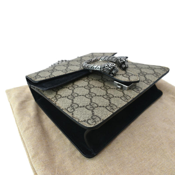 GUCCI Dionysus Mini GG Supreme Canvas Crossbody Bag Beige 421970