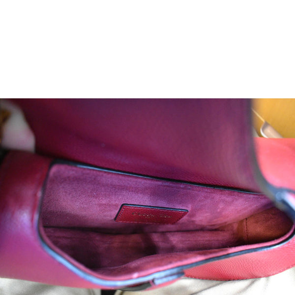 CHRISTIAN DIOR Saddle Oblique Jacquard Shoulder Bag Red
