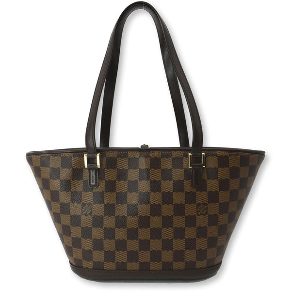 LOUIS VUITTON Manosque PM Damier Ebene Shoulder Bag Brown