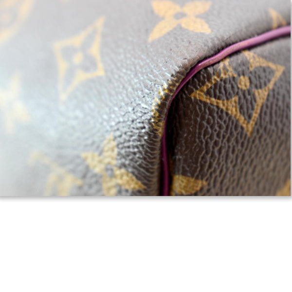 LOUIS VUITTON Totem Speedy 30 Monogram Canvas Satchel Bag Brown