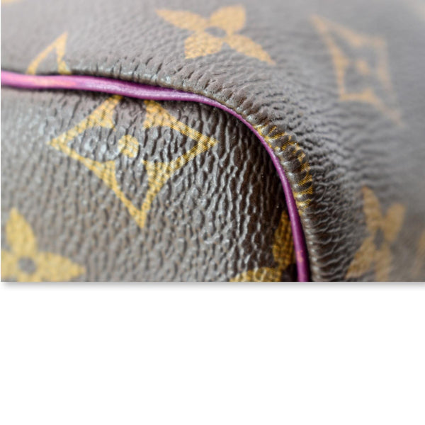 LOUIS VUITTON Totem Speedy 30 Monogram Canvas Satchel Bag Brown