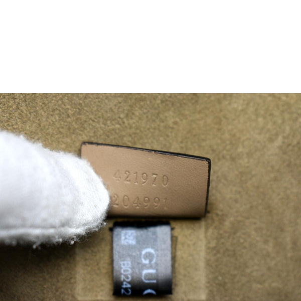 GUCCI Dionysus Mini GG Supreme Canvas Crossbody Bag Beige 421970