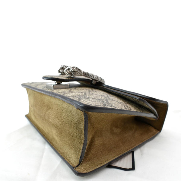 GUCCI Dionysus Mini GG Supreme Canvas Crossbody Bag Beige 421970