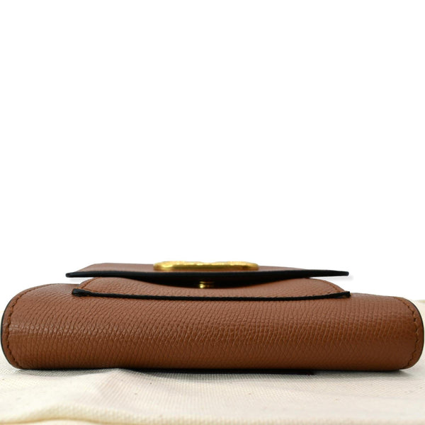 VALENTINO Garavani Vsling Mini Leather Shoulder Bag Brown