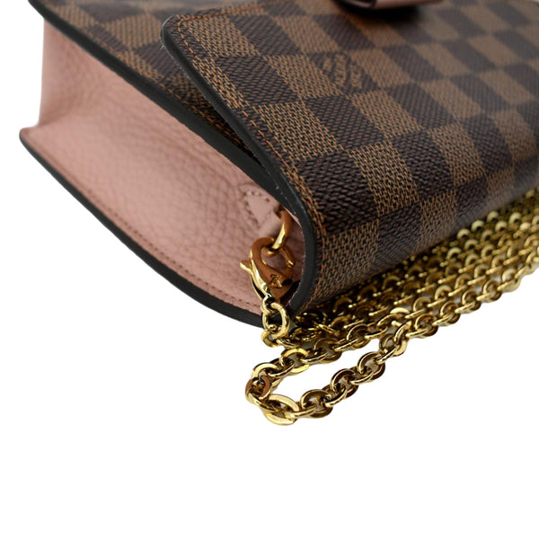 LOUIS VUITTON Croisette Damier Ebene Crossbody Bag Brown