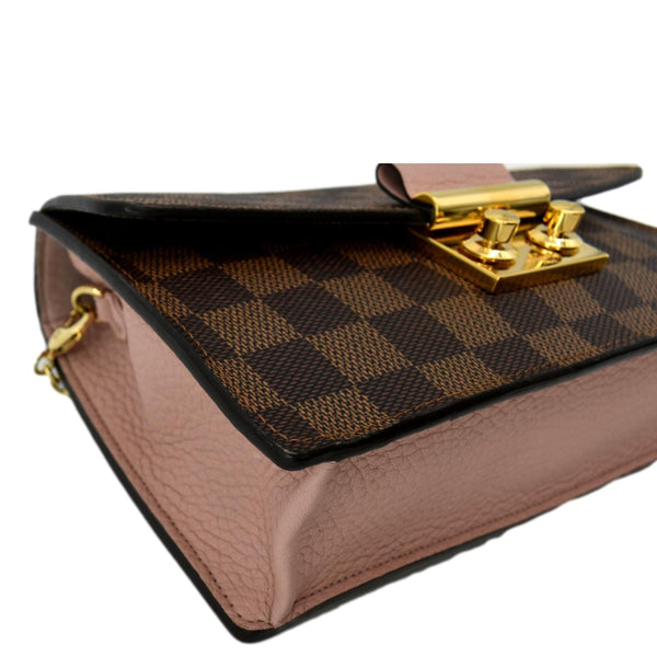 LOUIS VUITTON Croisette Damier Ebene Crossbody Bag Brown