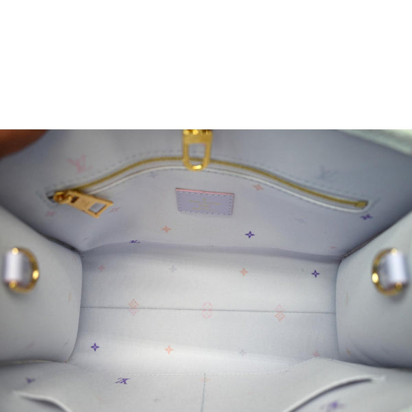 LOUIS VUITTON Onthego PM Monogram Coated Canvas Tote Sunrise Pastel