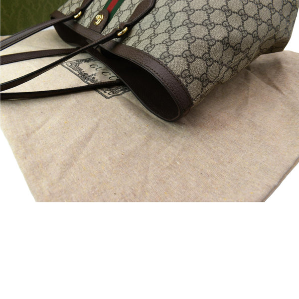 GUCCI Ophidia Medium GG Supreme Canvas Tote Bag Beige 631685