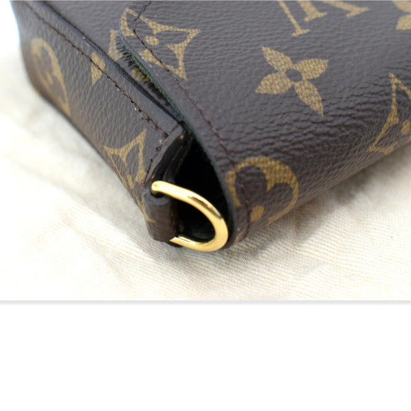 LOUIS VUITTON Felicie Strap & Go Pochette Monogram Canvas Shoulder Bag Brown