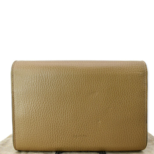 GUCCI Dionysus Mini Leather Chain Shoulder Bag Tan 401231