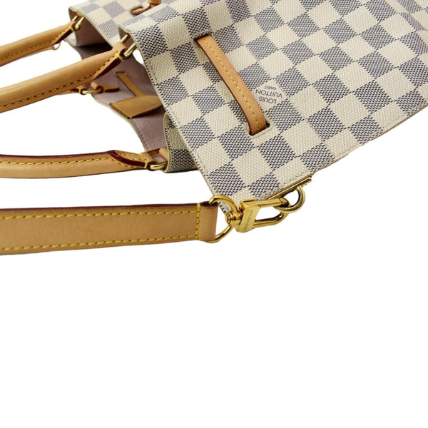 LOUIS VUITTON Girolata Damier Azur Shoulder Bag White