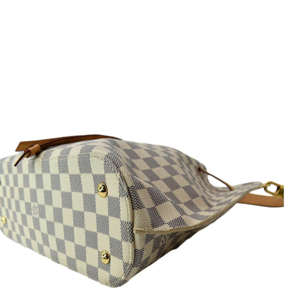 LOUIS VUITTON Girolata Damier Azur Shoulder Bag White