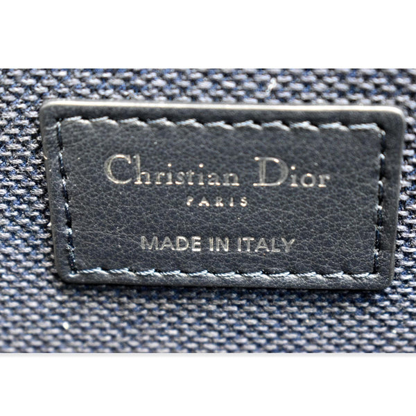 CHRISTIAN DIOR DiorTravel Oblique Embroidery Vanity Case Blue