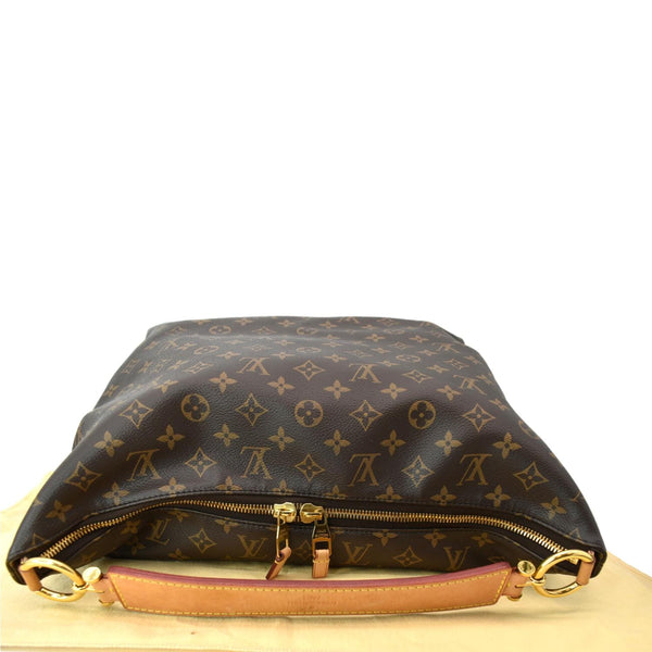 LOUIS VUITTON Sully MM Monogram Canvas Shoulder Bag Brown