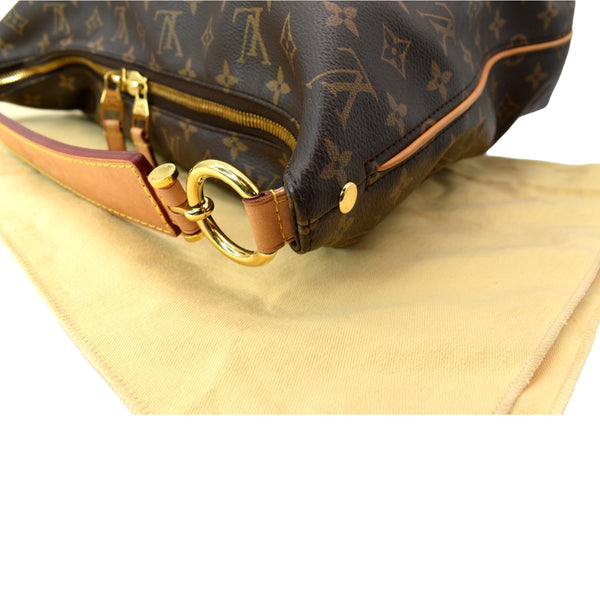 LOUIS VUITTON Sully MM Monogram Canvas Shoulder Bag Brown