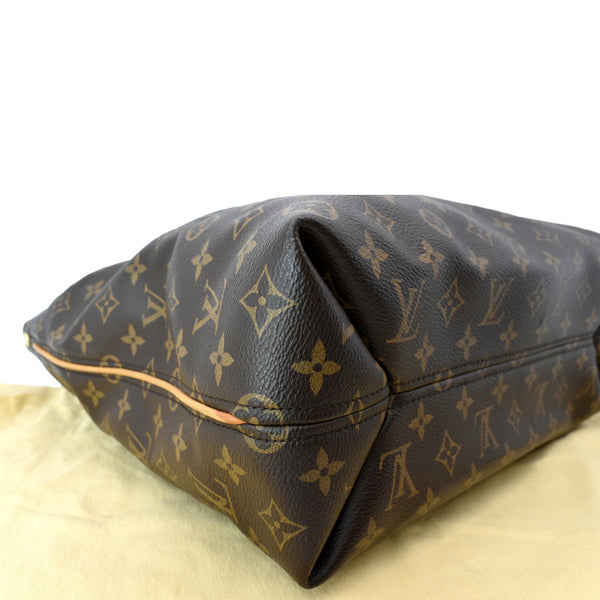 LOUIS VUITTON Sully MM Monogram Canvas Shoulder Bag Brown