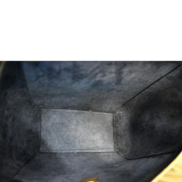 CELINE Nano Belt Embossed Leather Shoulder Bag Blue