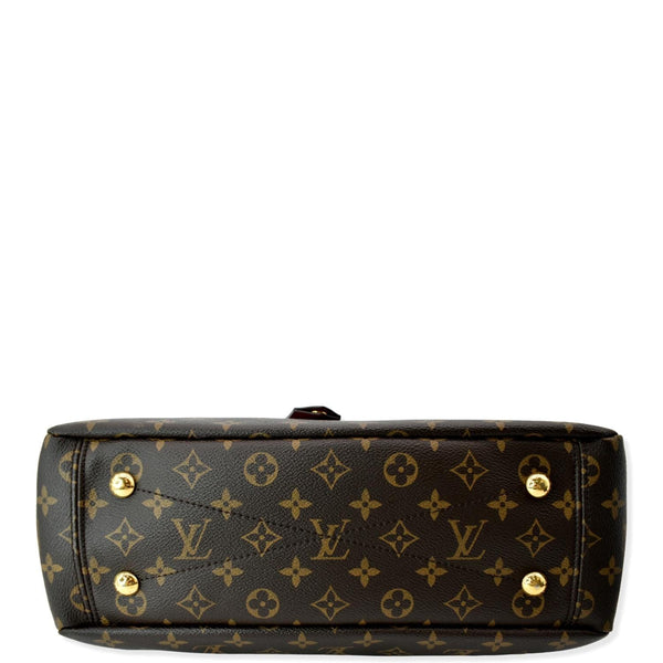 LOUIS VUITTON Pallas Chain Monogram Canvas Shopper Tote Bag Brown