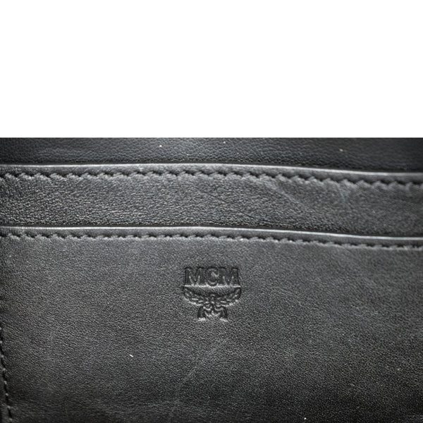 MCM Stark Bebe Boo Studded Mini Visetos Logo Leather Backpack Bag Pink