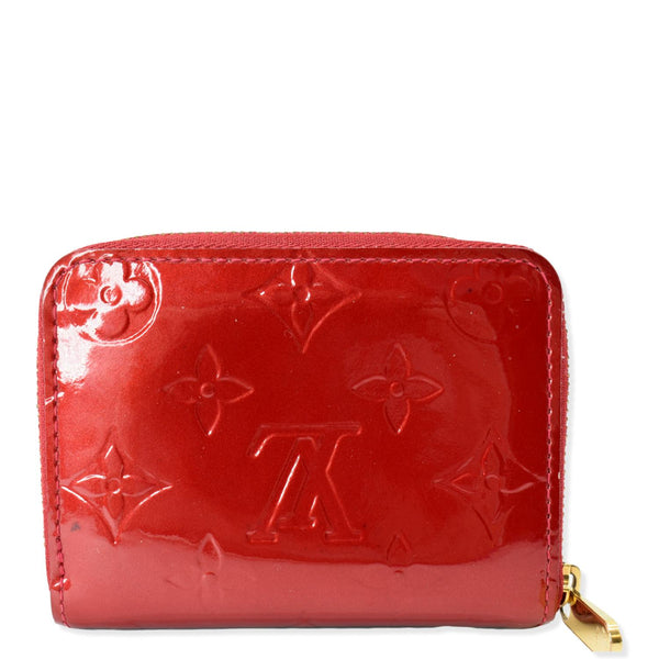 LOUIS VUITTON Vernis Leather Zippy Coin Purse Cerise Cherry
