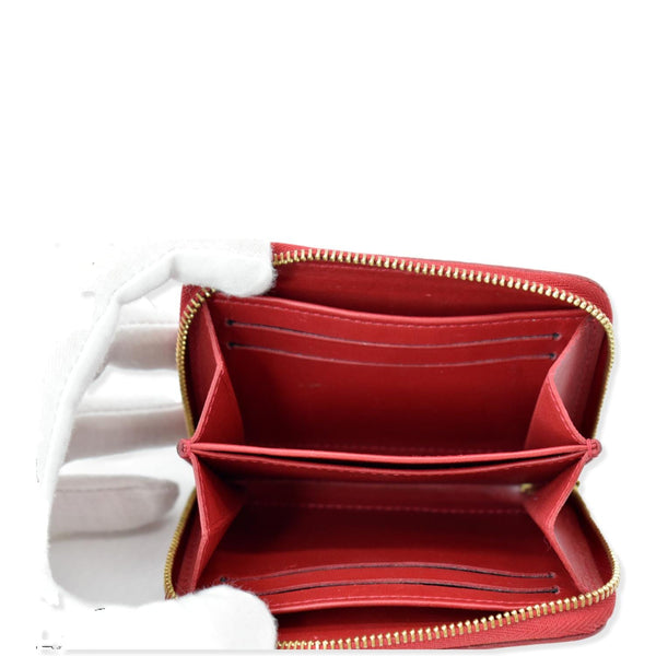 LOUIS VUITTON Vernis Leather Zippy Coin Purse Cerise Cherry