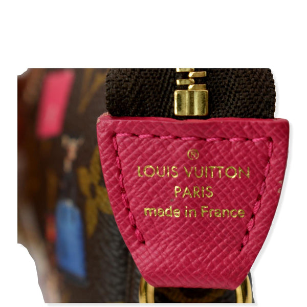 LOUIS VUITTON Animation Pochette Monogram Canvas Accessoires Pouch Brown