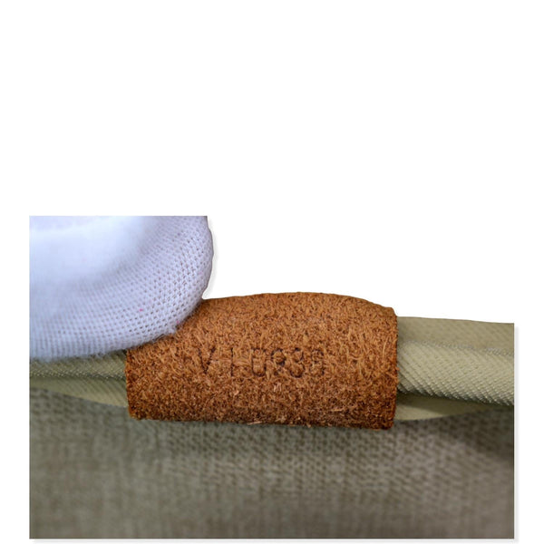 LOUIS VUITTON Deauville Boston Monogram Canvas Satchel Bag Brown