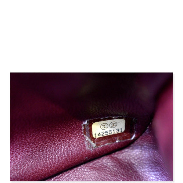 CHANEL Classic Jumbo Flap Lambskin Leather Shoulder Bag Black