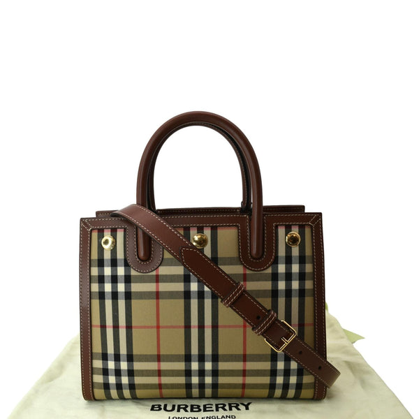 Burberry Vintage Check Two Handle Title Bag Multicolor Bod