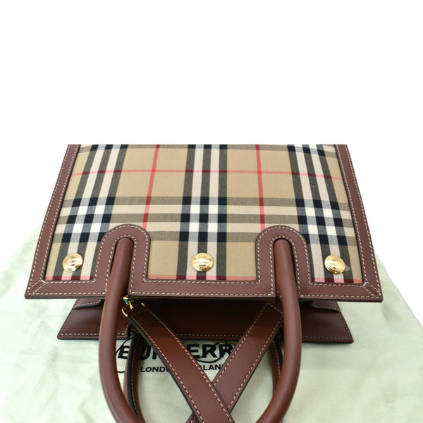 Burberry Vintage Check Two Handle Title Bag Multicolor Bod