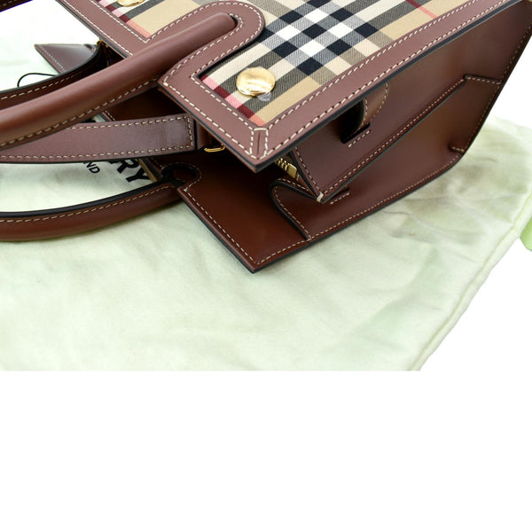 Burberry Vintage Check Two Handle Title Bag Multicolor Bod