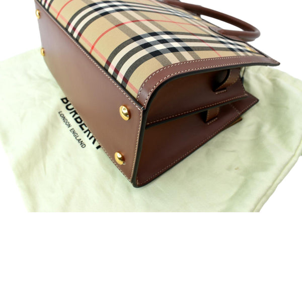 Burberry Vintage Check Two Handle Title Bag Multicolor Bod