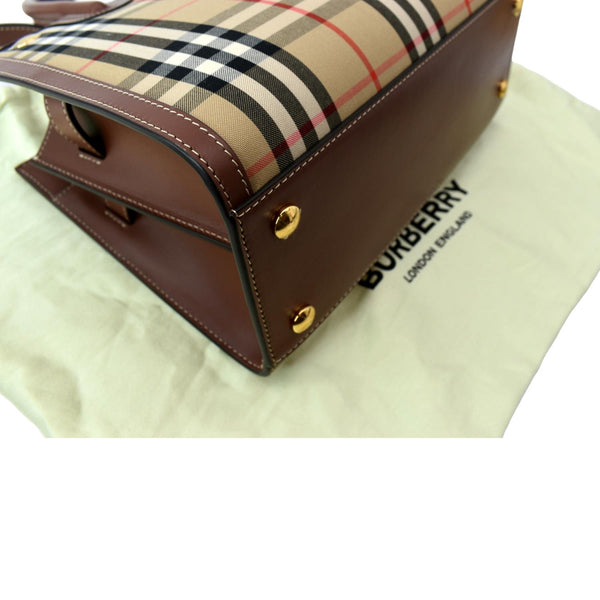 Burberry Vintage Check Two Handle Title Bag Multicolor Bod
