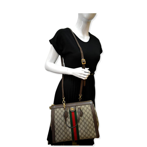 GUCCI Ophidia Medium GG Supreme Tote Shoulder Bag Beige 524537 - Hot Deals