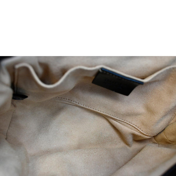 GUCCI GG Marmont Mini Canvas Leather Shoulder Bag Beige 446744