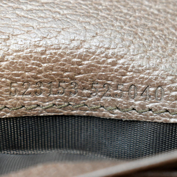 GUCCI Ophidia GG Continental Supreme Canvas Wallet Beige 523153