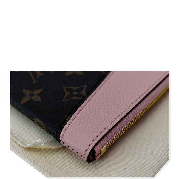 LOUIS VUITTON Daily Pouch Monogram Canvas Clutch Bag Rose Poudre