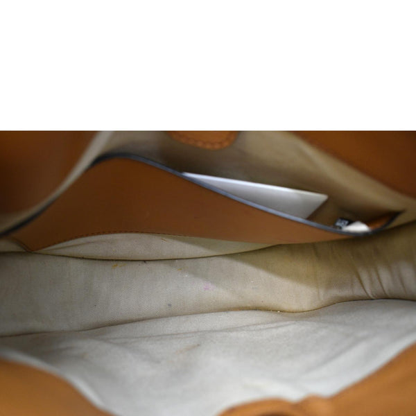 CHLOE Tess Hobo Calfskin Leather Crossbody Bag Camel