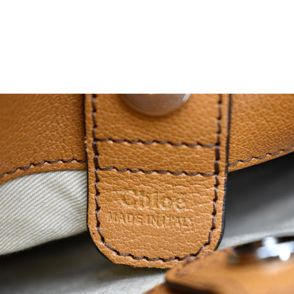 CHLOE Tess Hobo Calfskin Leather Crossbody Bag Camel