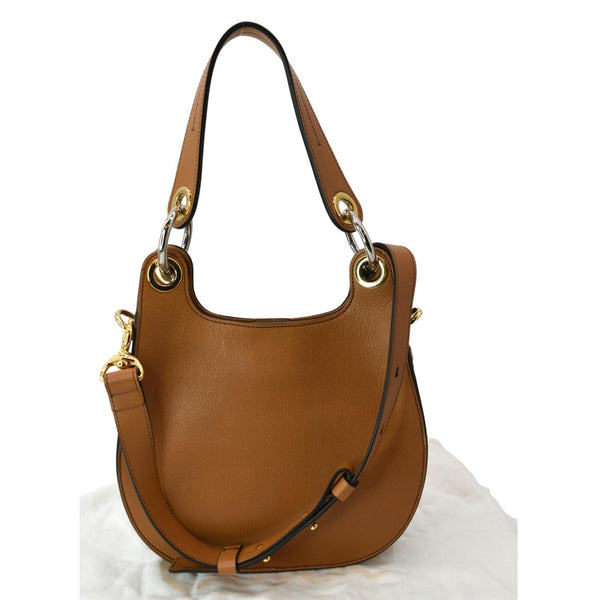CHLOE Tess Hobo Calfskin Leather Crossbody Bag Camel