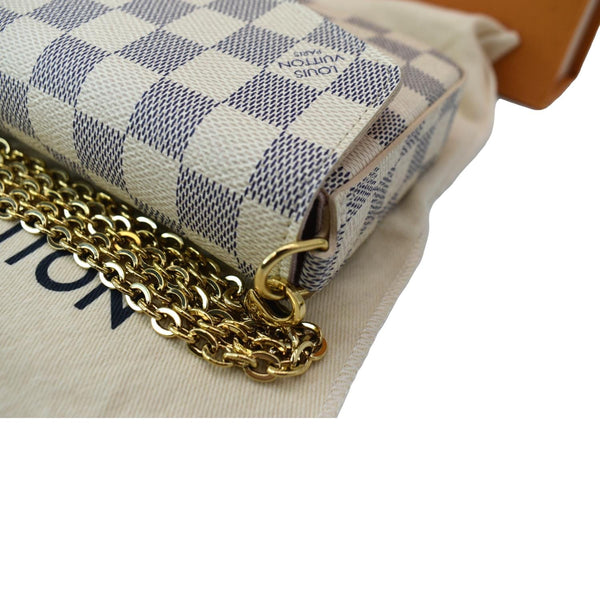 Louis Vuitton Felicie Pochette Damier Azur Crossbody Bag