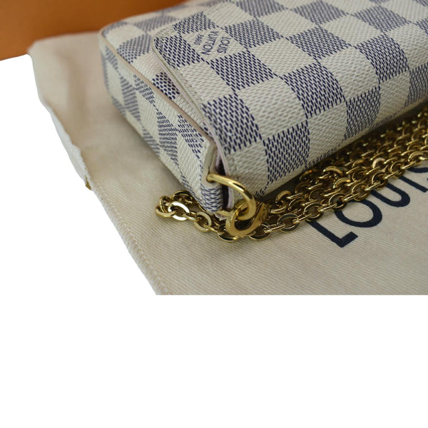 Louis Vuitton Felicie Pochette Damier Azur Crossbody Bag