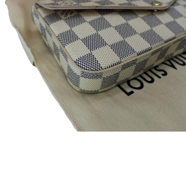 Louis Vuitton Felicie Pochette Damier Azur Crossbody Bag