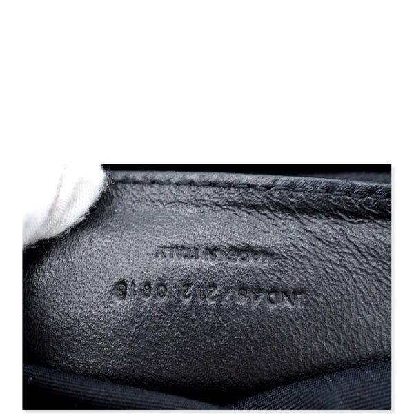 YVES SAINT LAURENT College Large Flap Matelassé Leather Shoulder Bag Black