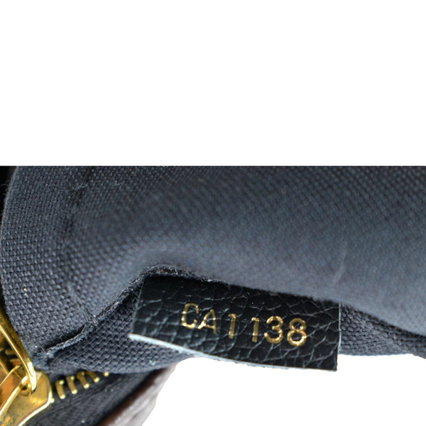 LOUIS VUITTON Pallas Monogram Canvas Clutch Crossbody Bag Brown