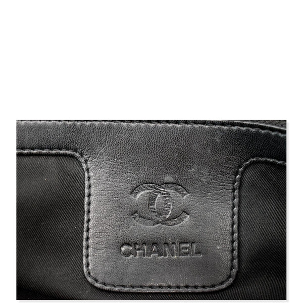 CHANEL CC Chain Around Flap Pebbled Calfskin Shoulder Bag Black