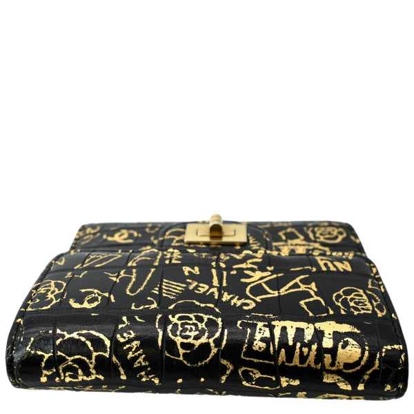 Chanel Reissue Graffiti Crocodile Calfskin Leather Wallet
