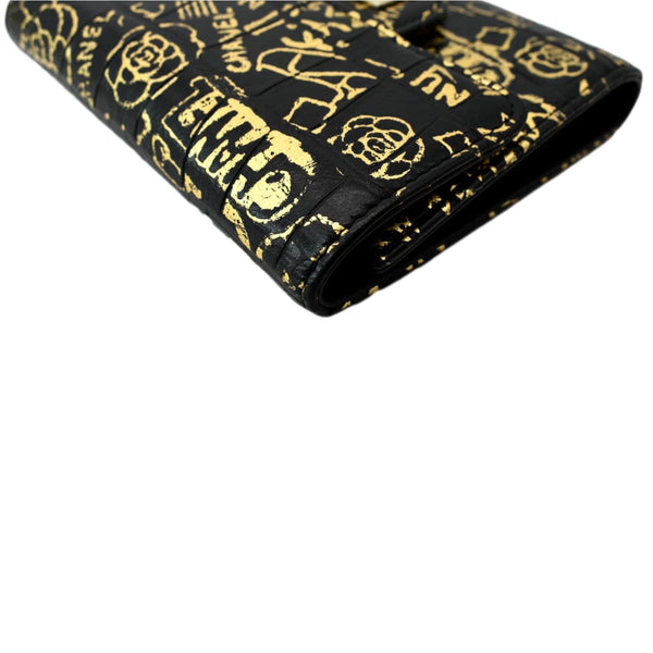 Chanel Reissue Graffiti Crocodile Calfskin Leather Wallet