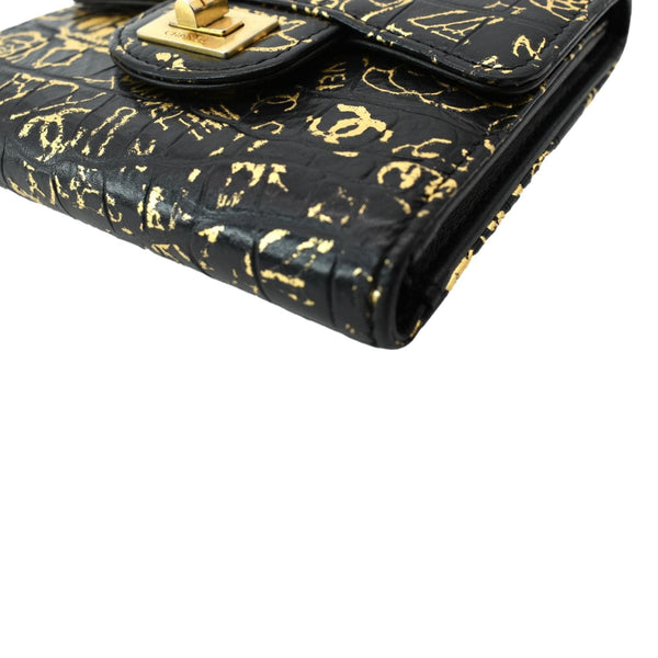 Chanel Reissue Graffiti Crocodile Calfskin Leather Wallet